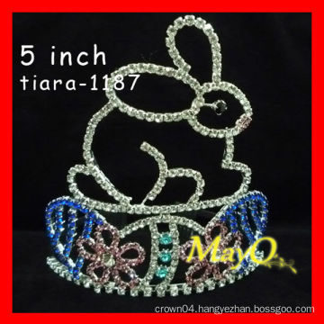 Beauty colored rhinestone pageant crown,sizes available